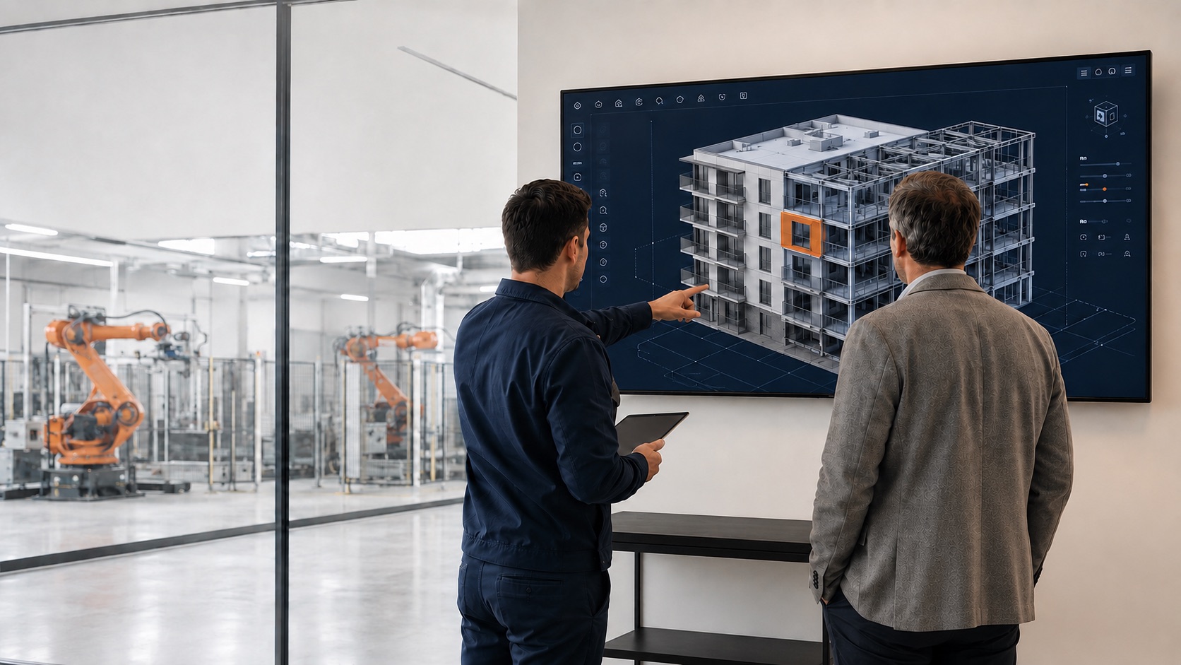 RovoSmart forward deployed engineer working beside a client team on the operations floor